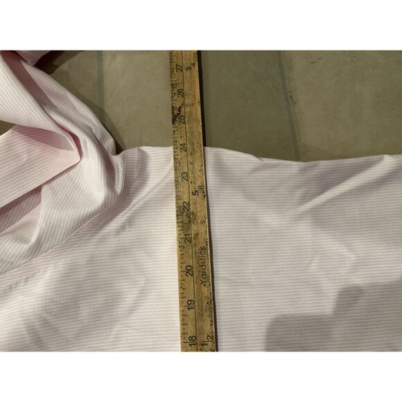 Suitsupply Traveler Mens Size XL Slim Fit Pink Long Sleeve Button Up Shirt - Picture 4 of 8